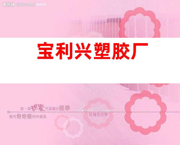 宝利兴塑胶厂